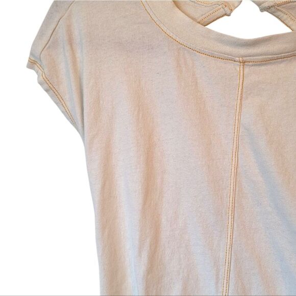 Out From Under Urban Outfitters Women's Cream Jersey Knit Open Back Romper SZ M - Picture 4 of 5